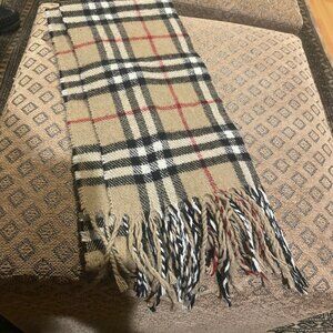 Burberry knock off wool and cashmere scarf
